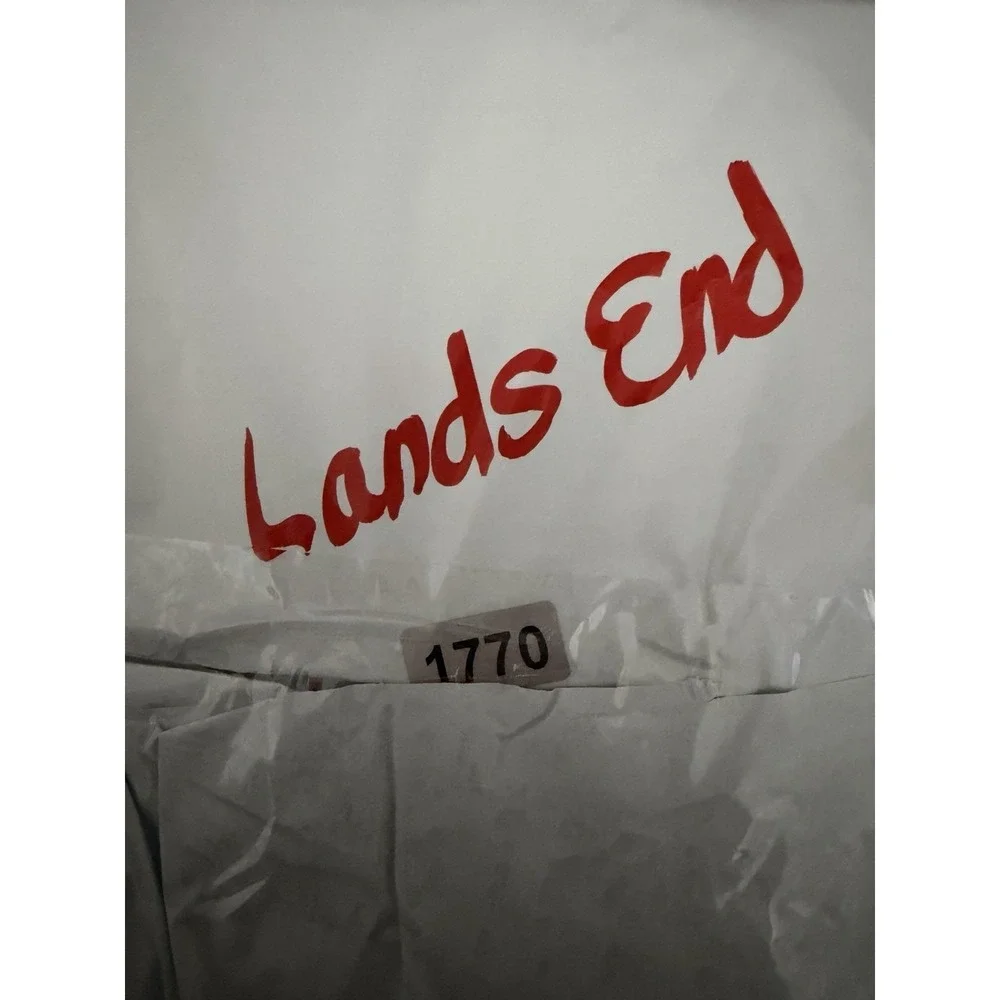 Lands End Plaid Flannel Nightgown Girls Size 8 Blue Green Tartan Holiday Classic